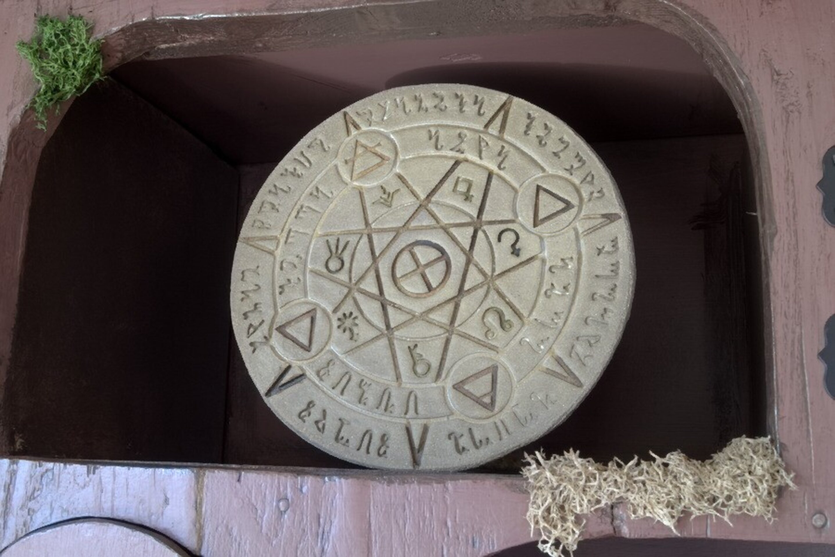 Placa cerámica de símbolos alquímicos - 2
